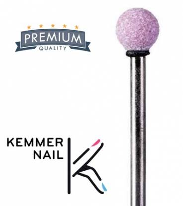 Kemmer Nail – Edelkorund Fräser Bit – für Nagelhaut und Naturnagel (KUR60040EK) – 6,0mm – fein