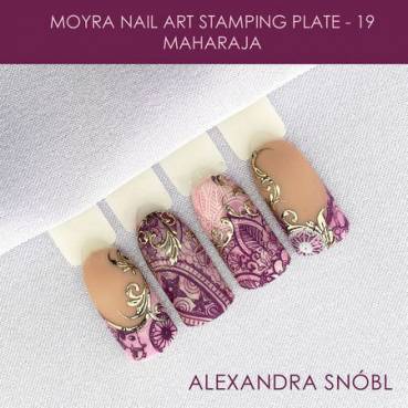 Moyra Stamping Schablone - Maharaja Nr.19
