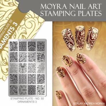 Moyra Stamping Schablone - Ornaments 3 Nr.50