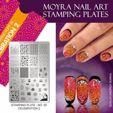 Moyra Stamping Schablone - Celebration 2 Nr.56