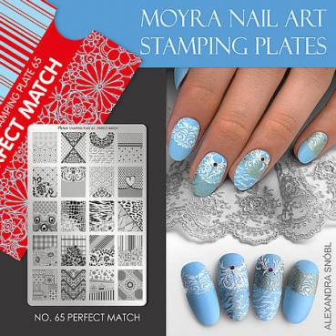 Moyra Stamping Schablone - Perfect Match Nr.65