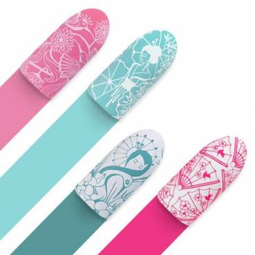 Moyra Stamping Schablone - Sakura-Nippon Nr.73