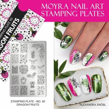 Moyra Stamping Schablone - Cuts 2 Nr.89