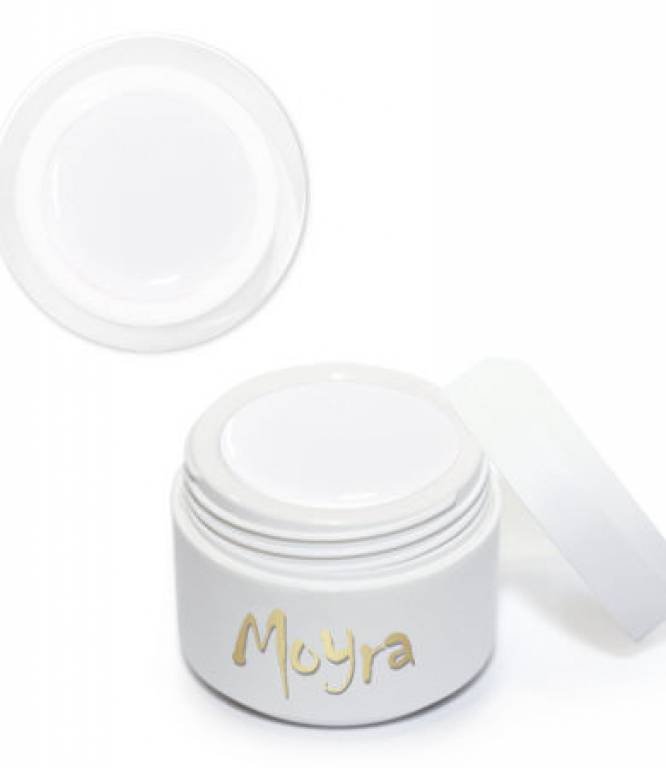 Moyra Painting Gel White 5g Nr. 1, optimiert für Ihre NailArt, kein Verlaufen, hochdeckend, hochpigmentiertes Mal-Gel, Anwendung auf dem fertigen Nagel