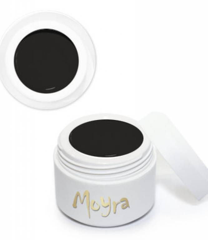 Moyra Painting Gel Black 5g Nr. 2, optimiert für Ihre NailArt, kein Verlaufen, hochdeckend, hochpigmentiertes Mal-Gel, Anwendung auf dem fertigen Nagel