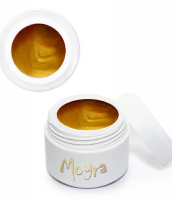Moyra Painting Gel Gold 5g Nr. 14, optimiert für Ihre NailArt, kein Verlaufen, hochdeckend, hochpigmentiertes Mal-Gel, Anwendung auf dem fertigen Nagel