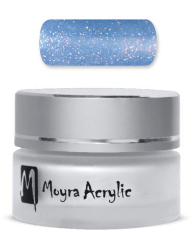 Colour Acryl Powder SPARKLING Misty Blue12g Nr. 9