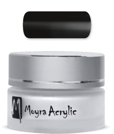 Colour Acryl Powder MATTE Black12g Nr. 20 Colour Acryl Powder MATTE Black12g Nr. 20