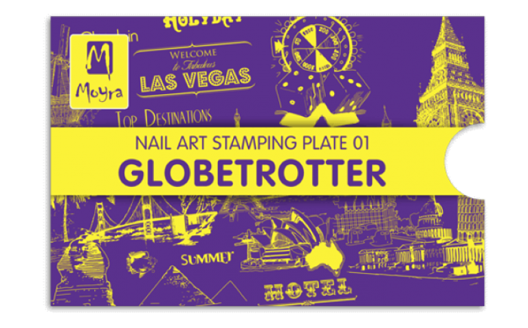 Moyra Stamping Schablone - Globetrotter Nr.1 Moyra Stamping Schablone - Globetrotter Nr.1