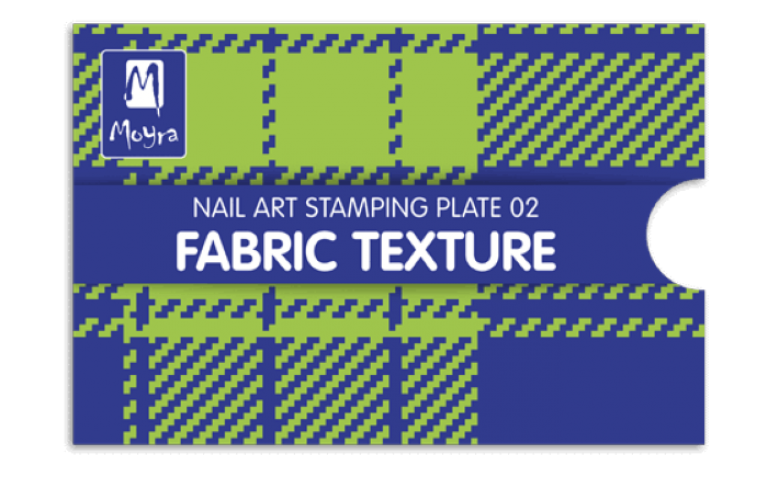 Moyra Stamping Schablone - Fabric Texture Nr.2