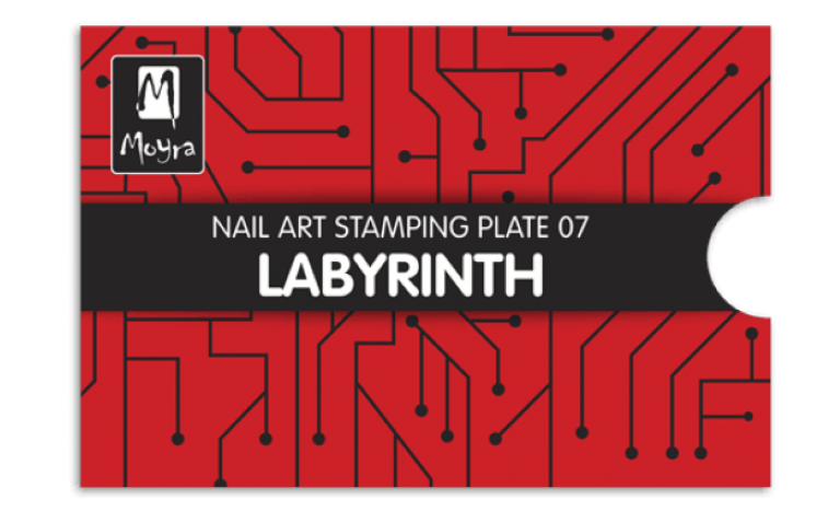 Moyra Stamping Schablone - Labyrinth Nr.7