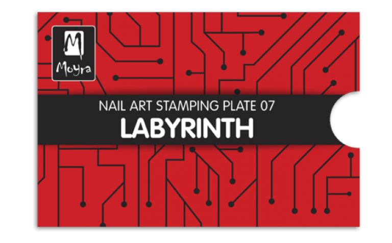 Moyra Stamping Schablone - Labyrinth Nr.7 Moyra Stamping Schablone - Labyrinth Nr.7