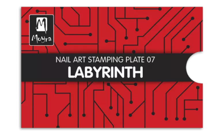 Moyra Stamping Schablone - Labyrinth Nr.7 Moyra Stamping Schablone - Labyrinth Nr.7