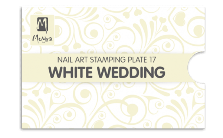 Moyra Stamping Schablone - White Wedding Nr.17