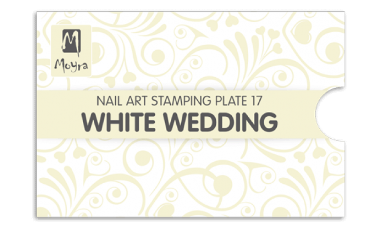 Moyra Stamping Schablone - White Wedding Nr.17 Moyra Stamping Schablone - White Wedding Nr.17