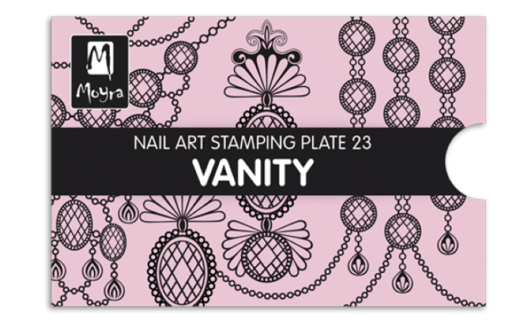 Moyra Stamping Schablone - Vanity Nr.23 Moyra Stamping Schablone - Vanity Nr.23
