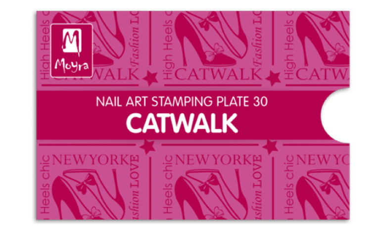 Moyra Stamping Schablone - Catwalk Nr.30 Moyra Stamping Schablone - Catwalk Nr.30