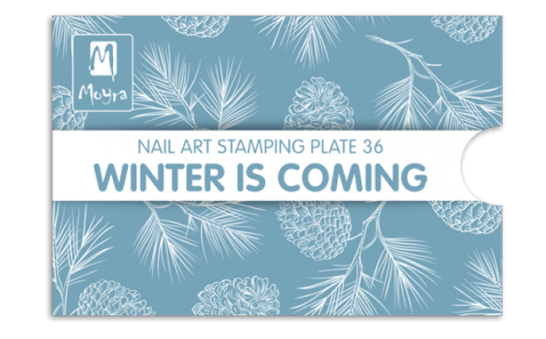 Moyra Stamping Schablone - Winter is coming Nr.36 Moyra Stamping Schablone - Winter is coming Nr.36