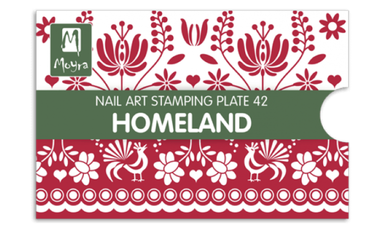 Moyra Stamping Schablone - Homeland Nr.42 Moyra Stamping Schablone - Homeland Nr.42