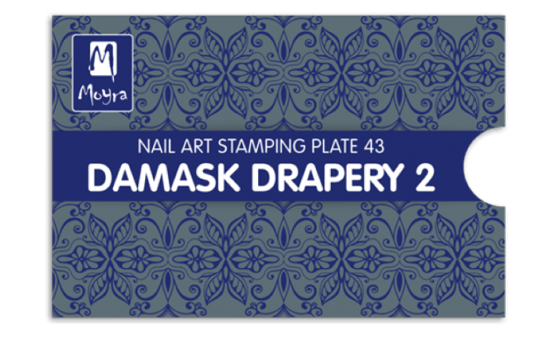 Moyra Stamping Schablone - Damask Drapery 2 Nr.43
