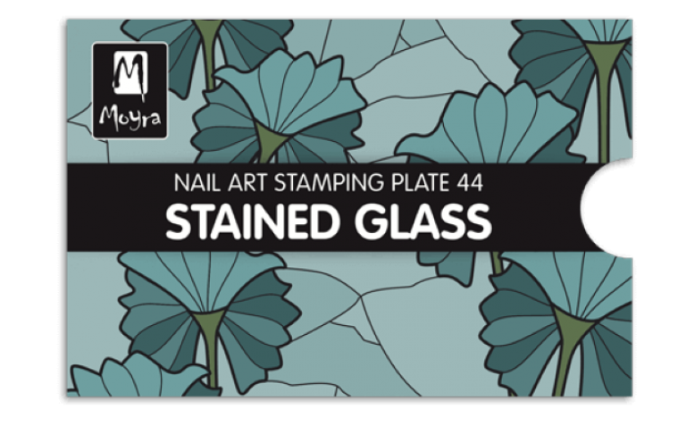 Moyra Stamping Schablone - Stained Glass Nr.44 Moyra Stamping Schablone - Stained Glass Nr.44