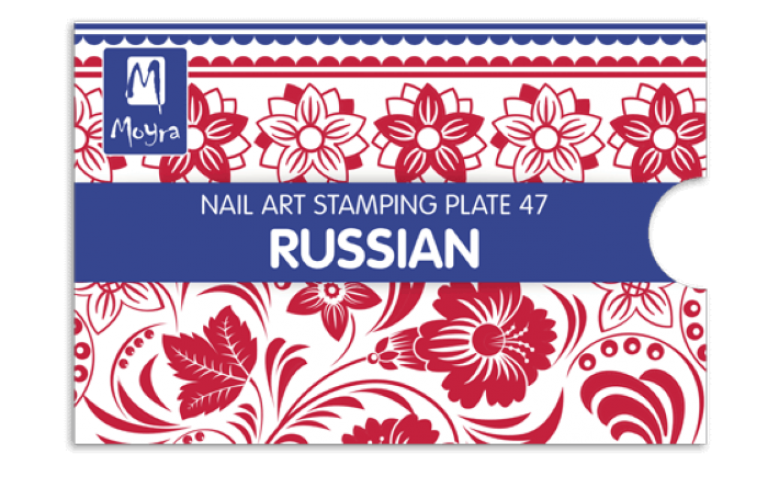 Moyra Stamping Schablone - Russian Nr.47 Moyra Stamping Schablone - Russian Nr.47