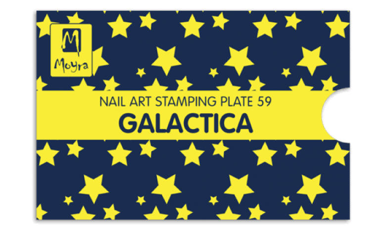 Moyra Stamping Schablone - Galactica Nr.59 Moyra Stamping Schablone - Galactica Nr.59