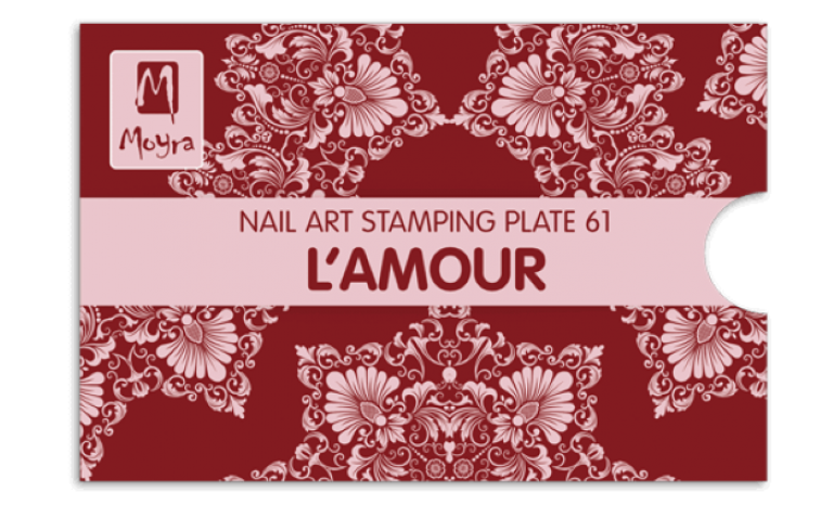 Moyra Stamping Schablone - L'Amour Nr.61
