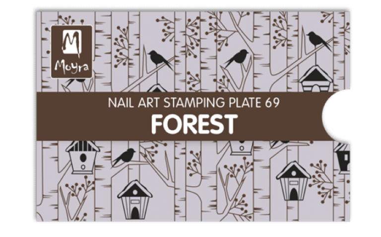 Moyra Stamping Schablone - Forest Nr.69