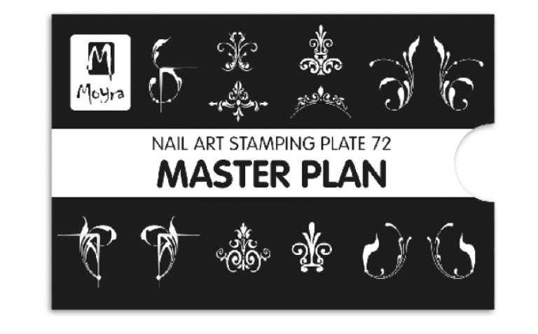 Moyra Stamping Schablone - Master Plan Nr.72
