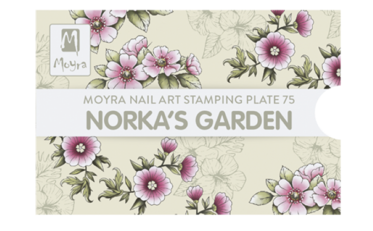 Moyra Stamping Schablone - Norkas Garden Nr.75 Moyra Stamping Schablone - Norkas Garden Nr.75