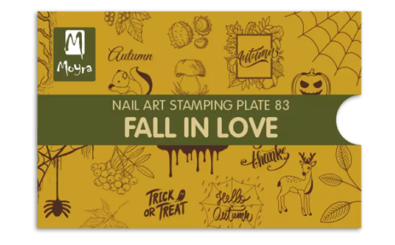 Moyra Stamping Schablone - Fall in Love Nr.83 Moyra Stamping Schablone - Fall in Love Nr.83