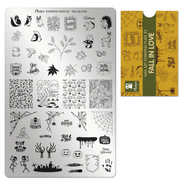 Moyra Stamping Schablone - Stempeln statt Malen - die schnelle und kreative Nailart für Anfänger und Profis zugleich - Fall in Love Nr.83 Moyra Stamping Schablone - Stempeln statt Malen - die schnelle und kreative Nailart für Anfänger und Profis zugleich - Fall in Love Nr.83