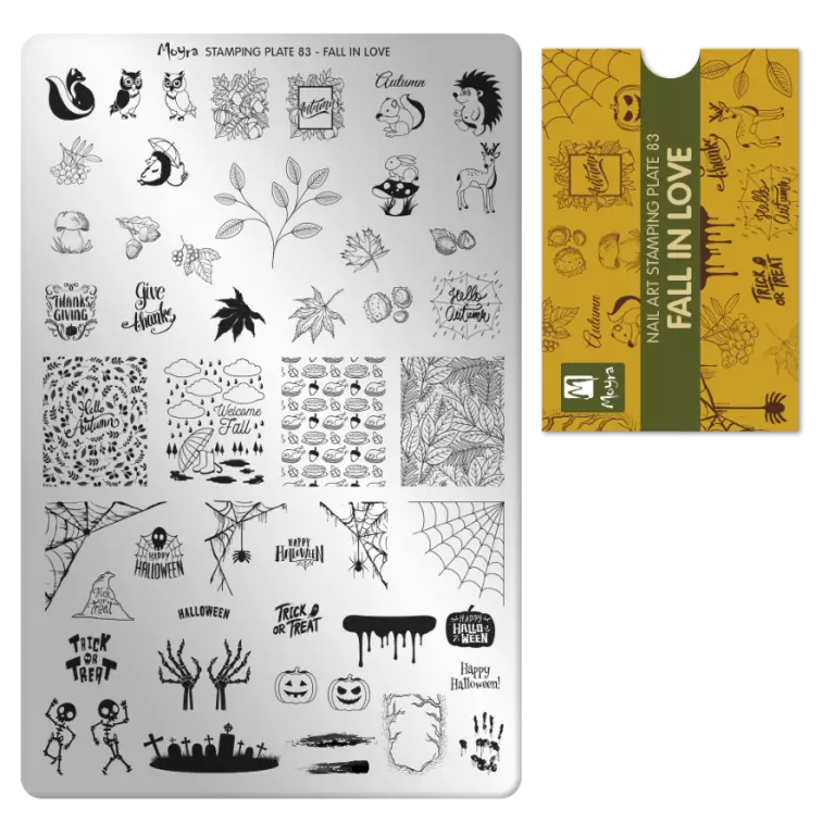 Moyra Stamping Schablone - Stempeln statt Malen - die schnelle und kreative Nailart für Anfänger und Profis zugleich - Fall in Love Nr.83 Moyra Stamping Schablone - Stempeln statt Malen - die schnelle und kreative Nailart für Anfänger und Profis zugleich - Fall in Love Nr.83