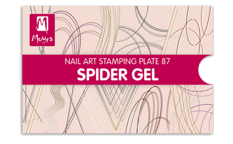 Moyra Stamping Schablone - Spider Gel Nr.87