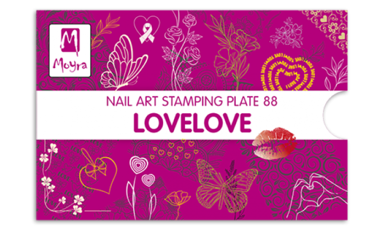 Moyra Stamping Schablone - LoveLove Nr.88 Moyra Stamping Schablone - LoveLove Nr.88