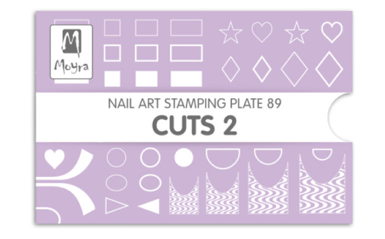 Moyra Stamping Schablone - Cuts 2 Nr.89