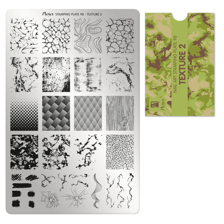 Moyra Stamping Schablone - schnelle kreative Nailart - Texture 2 Nr.98 Moyra Stamping Schablone - schnelle kreative Nailart - Texture 2 Nr.98