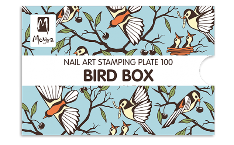 Moyra Stamping Schablone - Bird Box Nr.100 Moyra Stamping Schablone - Bird Box Nr.100