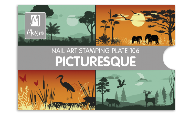 Moyra Stamping Schablone – Picturesque Nr.106 Moyra Stamping Schablone – Picturesque Nr.106