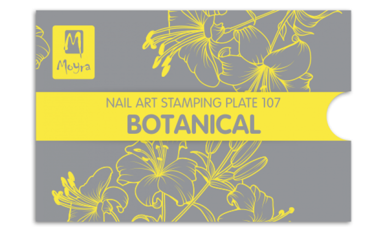 Moyra Stamping Schablone – Botanical Nr.107 Moyra Stamping Schablone – Botanical Nr.107