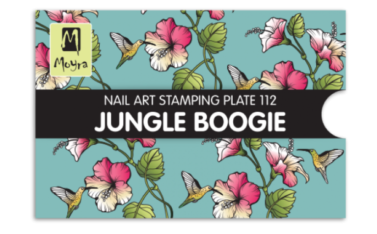 Moyra Stamping Schablone - Jungle Boogie Nr.112 Moyra Stamping Schablone - Jungle Boogie Nr.112