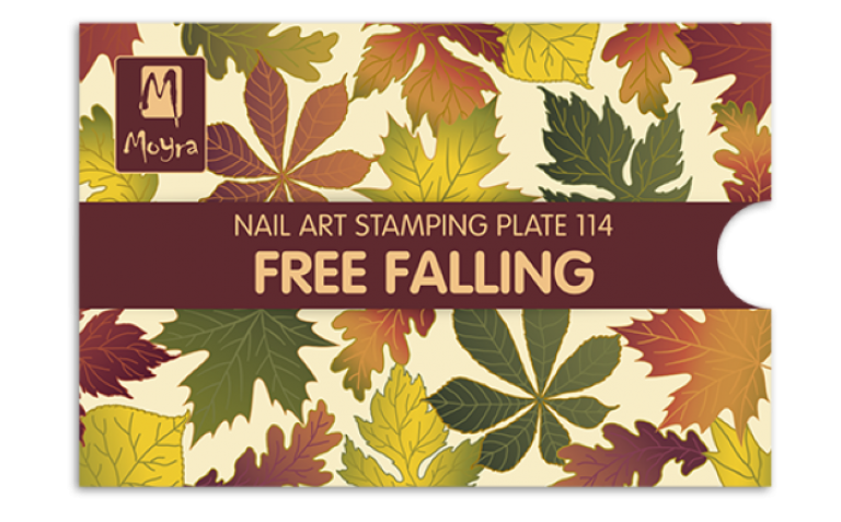 Moyra Stamping Schablone - Free Falling Nr.114