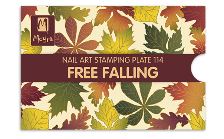 Moyra Stamping Schablone - Free Falling Nr.114 Moyra Stamping Schablone - Free Falling Nr.114