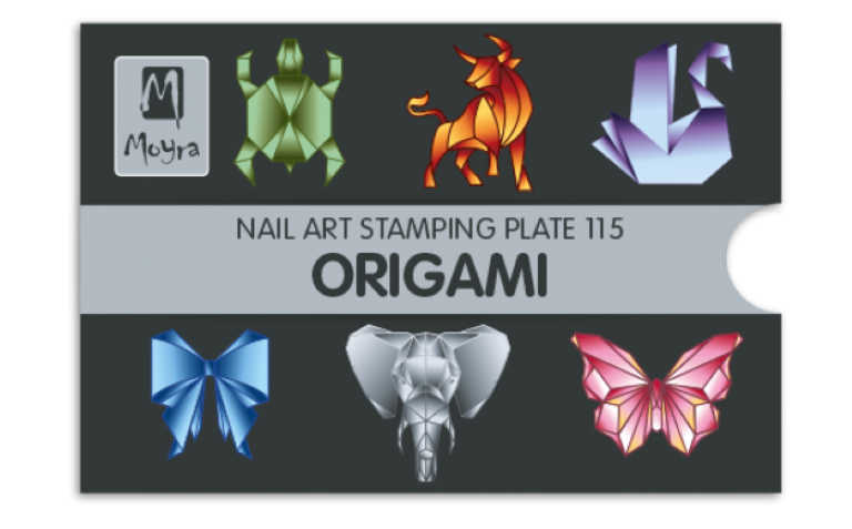 Moyra Stamping Schablone - Origami Nr.115 Moyra Stamping Schablone - Origami Nr.115
