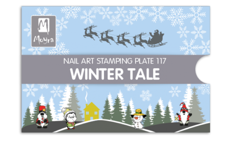 Moyra Stamping Schablone - Winter Tale Nr.117 Moyra Stamping Schablone - Winter Tale Nr.117