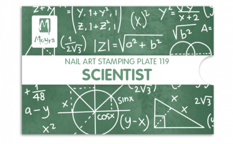 Moyra Stamping Schablone – Scientist Nr.119 Moyra Stamping Schablone – Scientist Nr.119