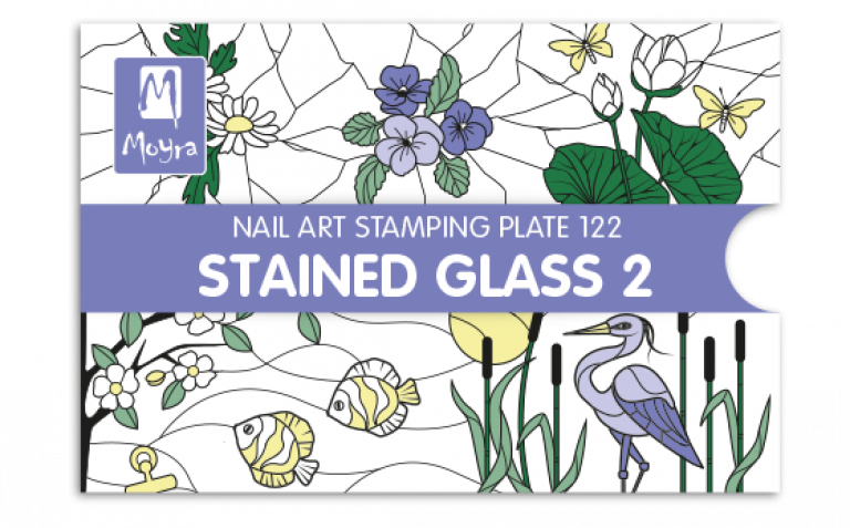 Moyra Stamping Schablone - Stained Glass 2 Nr.122 Moyra Stamping Schablone - Stained Glass 2 Nr.122