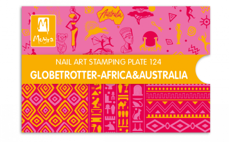 Moyra Stamping Schablone – Globetrotter-Africa&Australia Nr.124 Moyra Stamping Schablone – Globetrotter-Africa&Australia Nr.124
