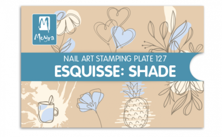 Moyra Stamping Schablone – Esquisse: Shade Nr.127 Moyra Stamping Schablone – Esquisse: Shade Nr.127